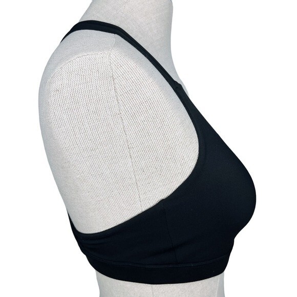 Athleta Contender A-C Bra sz XS * Black Mesh Racerback Workout Gym Sports Bra - Picture 5 of 7